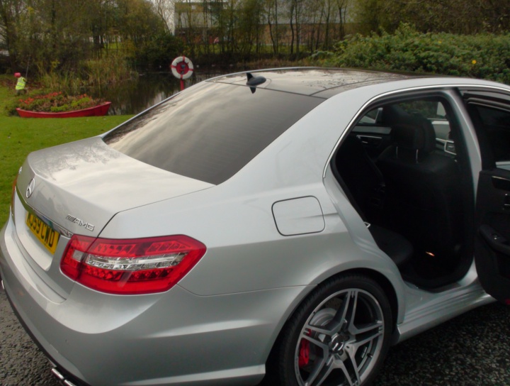 Mercedes E63 AMG Rear DVD Entertainment System