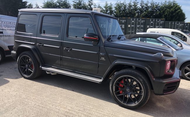 matte black Mercedes G63