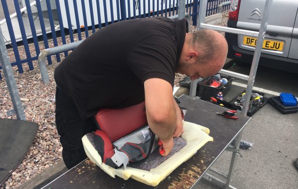 Mobile heated seat installation
