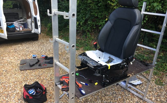 Audi-seats-stripped-mobile-fitting
