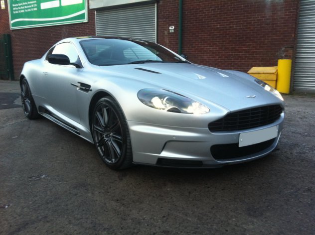 Aston Martin DBS Matt Silver Vehicle Wrap