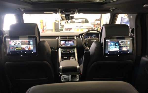 Range Rover vogue rear entertainment.