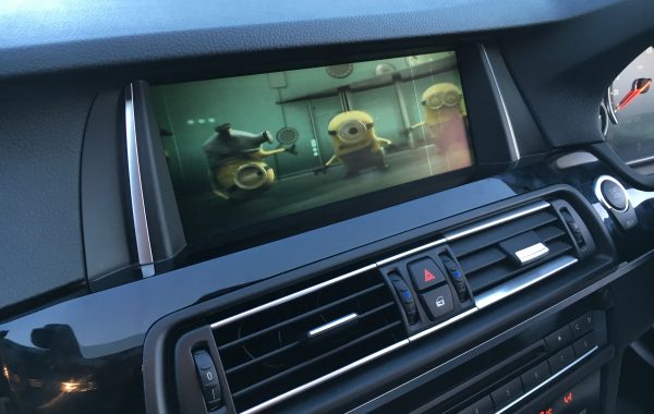 BMW M5 front screen input and rear DVD package