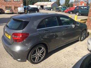 mountain-grey-mercedes-a-class-rear-sensor-fitting