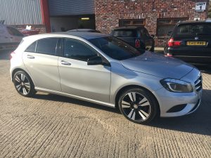 silver-a-class-front-rear-parking-sensor-fitting