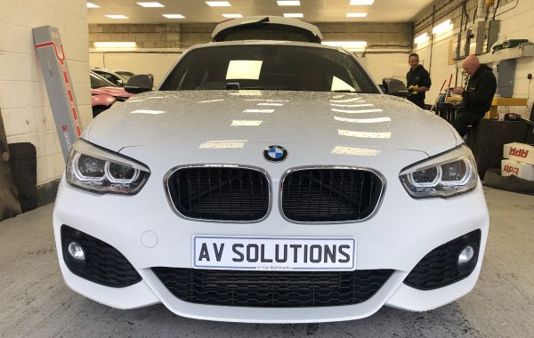 Alpine White rear parking sensors