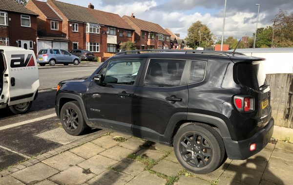 Jeep Renegade rear parking sensors